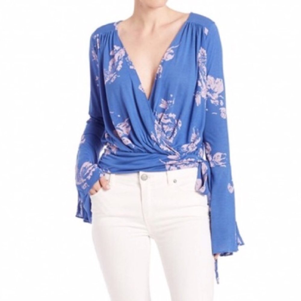 Free People That’s a Wrap Floral Top - NWT